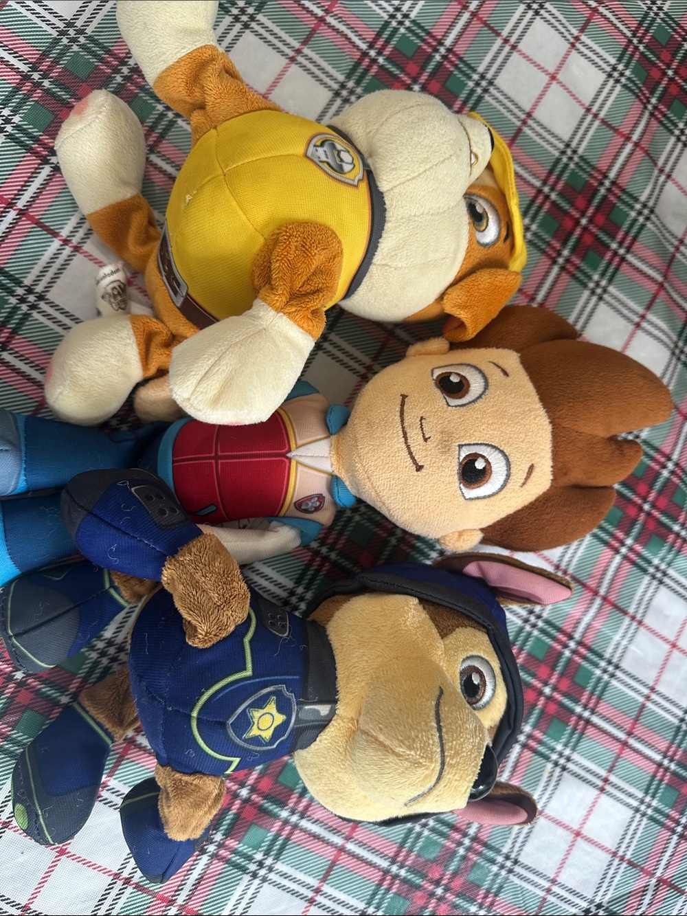 Paw Patrol Plush Set - Yellow, Brown, Blue Characters